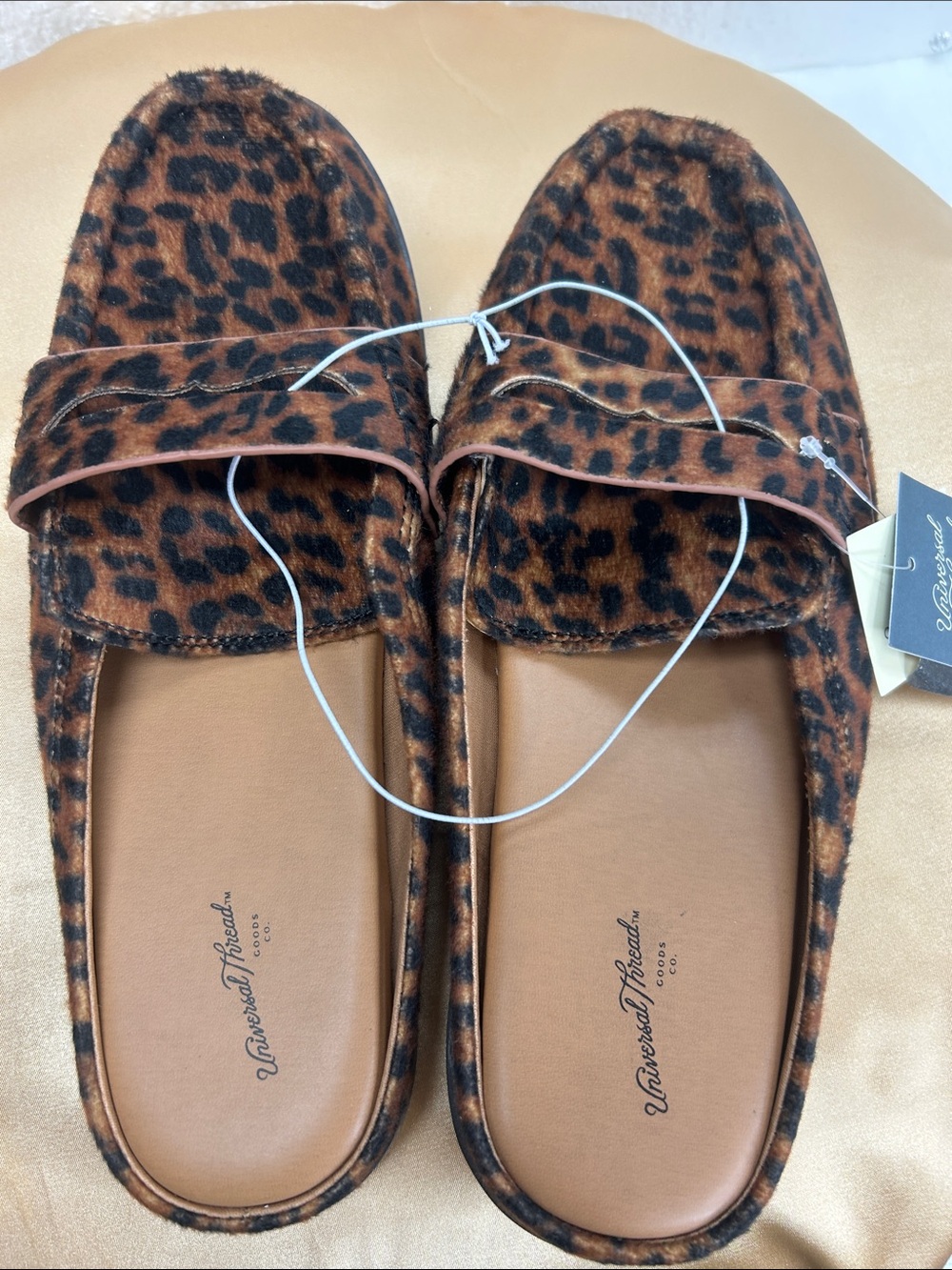 Universal Thread Leopard Print Penny Loafers in Brown and Black